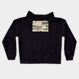 Typography Against Insomnia Kids Hoodie